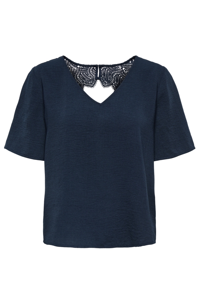 JDYHANNAH LIFE 2/4 LACE BACK TOP WV 15353827 TOTAL ECLIPSE
